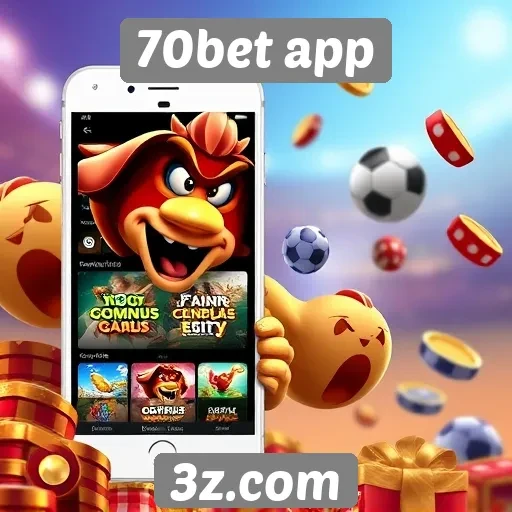 Opções de jogos disponíveis no 70bet app