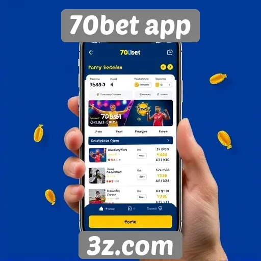 Ofertas e bônus disponíveis no 70bet app