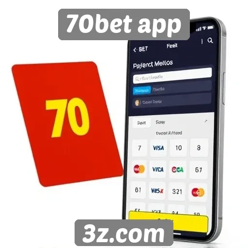 Métodos de pagamento aceitos no 70bet app
