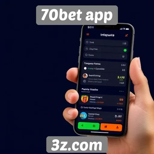 Análise da interface do usuário do 70bet app